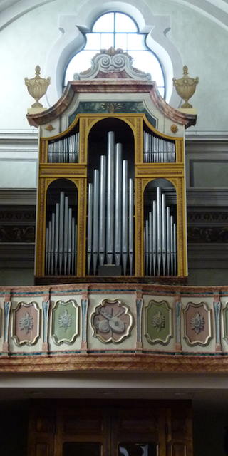 6600 Solduno, Solduno - Die Orgel in der Pfarrkirche., Foto: Bernhard Graf