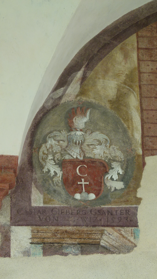Lugano 6, Wappen des Caspar von Gieberg Gesandter von Schwiz 1593, Foto: Bernhard Graf