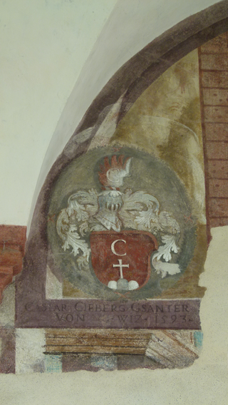 6900 Lugano 6, Wappen des Caspar von Gieberg Gesandter von Schwiz 1593, Foto: Bernhard Graf