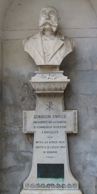 Semione, Grab von Enrico Genucchi, Foto: Bernhard Graf