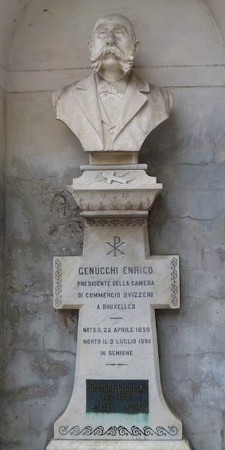 6714 Semione, Grab von Enrico Genucchi, Foto: Bernhard Graf