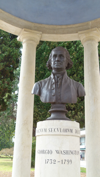 Lugano  - Angebot für Gruppen, George Washington. Büste von Angelo Bruneri, Turin. 1859., Foto: Bernhard Graf