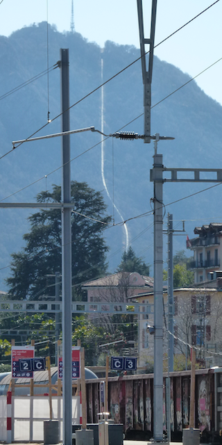 6900 Lugano 2, Sogar auf die Berge wurden Schienen gelegt