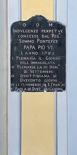 Nach Comologno - Wo ein Schiff vor Anker liegt, In der Kirche vno Russo 1: Ablasstarif, Foto: Bernhard Graf