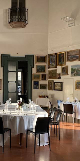 6874 Castel San Pietro, Bildersammung im Festsaal der Villa Turconi, Foto: Bernhard Graf