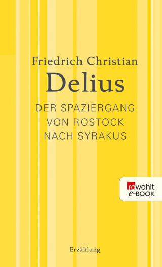 Buch-Hinweise, „In der Mitte seines Lebens, im Sommer 1981, beschliesst der Kellner Paul Gompitz aus Rostock, nach Syrakus auf der Insel Sizilien zu reisen. Der Weg nach Italien ist versperrt durch die höchste und ärgerlichste Grenze der Welt, und Gompitz ahnt noch keine List, sie zu durchbrechen. Er weiss nur, dass er die Mauern und Drähte zweimal zu überwinden hat, denn er will, wenn das Abenteuer gelingen sollte, auf jeden Fall nach Rostock zurückkehren.“

So beginnt F.C. Delius’ Chronik einer modernen Schwejkiade. (...) Gompitz ist immer etwas schlauer als die Staatssicherheit. Einfach auf sein Recht auf eine Bildungs- und Pilgerreise pochend, auf den Spuren Johann Gottfried Seumes, dessen „Spaziergang nach Syrakus im Jahr 1802“ er seit Jugendzeiten im Kopf hat.
ROWOHLT-VERLAG, HAMBURG

Dieses Buch, das auf eine besondere Weise Einblick in eine Persönlichkeit, aber auch in das Wesen der DDR gibt, ist im Buchhandel erhältlich