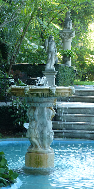 Parco Scherrer, Morcote, La Fontana romana, Foto Bernhard Graf
