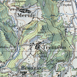 Meride, Landeskarte 1:25'000; Ausgabe 1966.