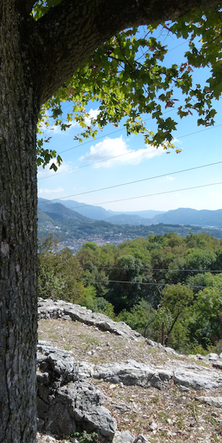 6866 Meride, Panorama von Castello Richtung Como